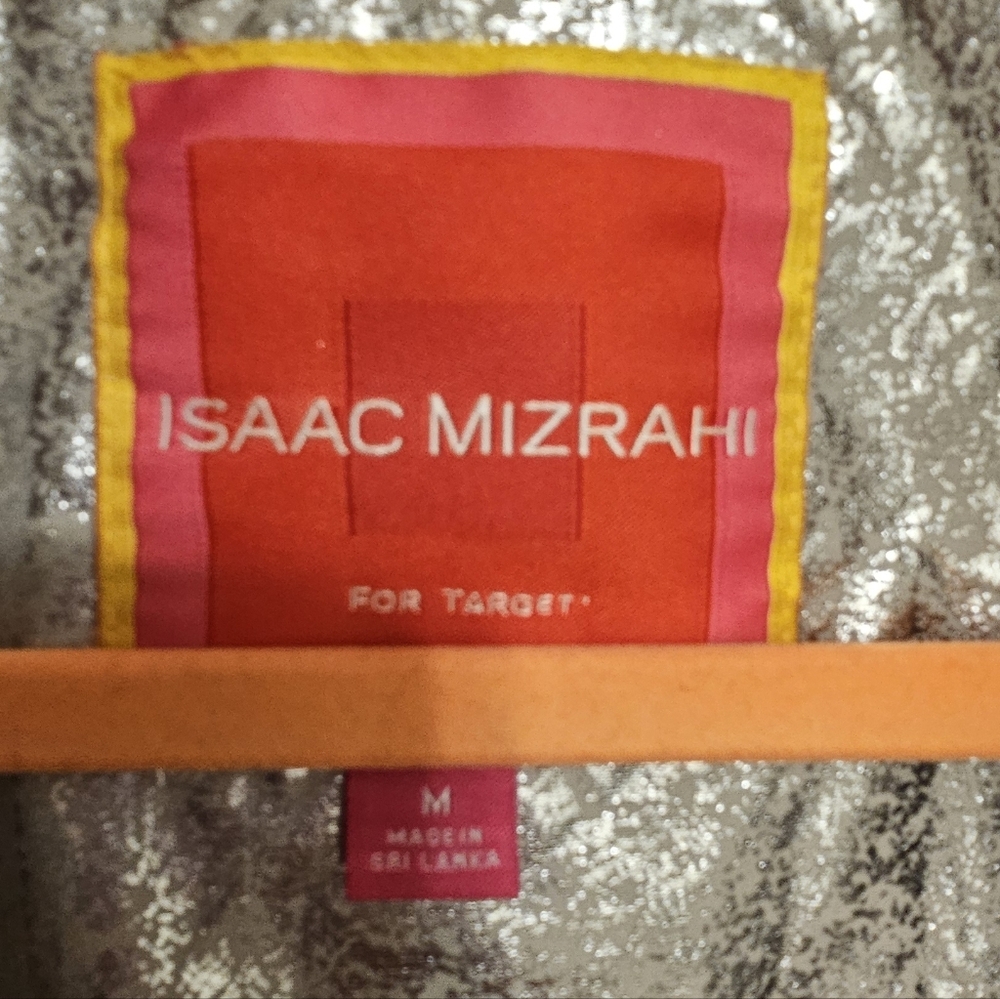 Issac Mizrahi Silver Metallic Women's Coat - Picture 4 of 9